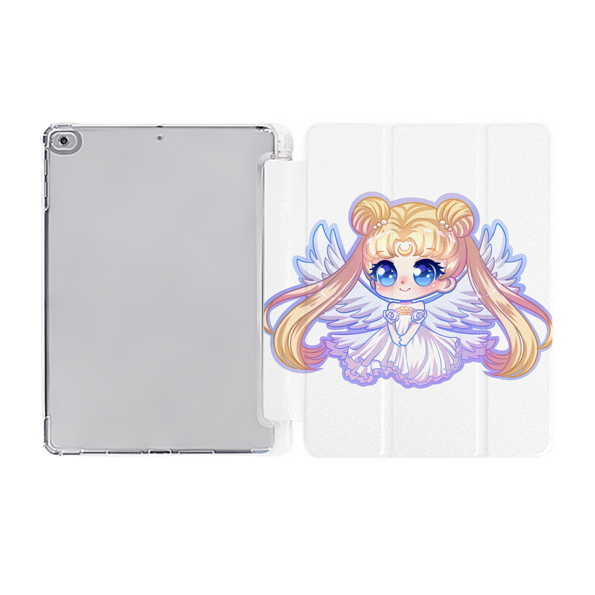 （画像用） 美少女戦士セーラームーン 愛野 美奈子 あいの みなこ Sailor Moon Aino Minako IPad ケース ペン収納付き 三つ折りスタンド PUレザー×シリコン 対応機種9.5/10.5/10.9インチ